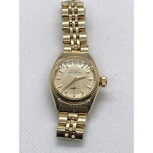 Ladies Rolex 14K Oyster Perpetual 26mm Watch Ref 6509